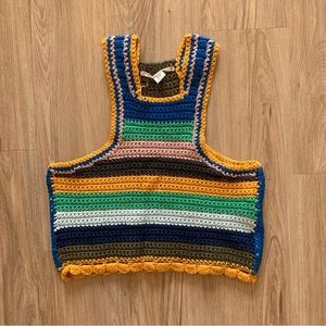 Urban Outfitters Kimchi Blue Rainbow Crochet Top